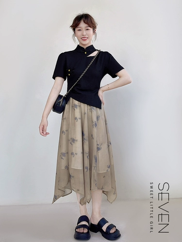 Летняя приталенная черная футболка с коротким рукавом, подходит для подростков, китайский стиль