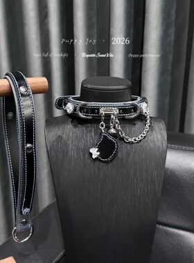 PuppyJoy「黑猫猫」项链颈带项圈小众男女choker项圈手工定制