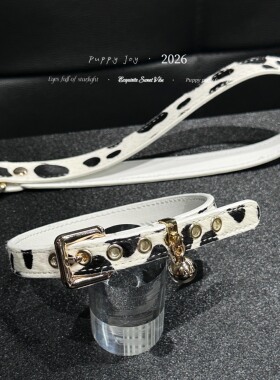 PuppyJoy手缝「奶牛项圈」choker奶牛皮毛毛项圈高级手工定制