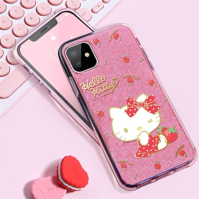 new pattern Cartoon Hello Kitty Glitter powder series Mobile phone shell apply iPhone11 mobile phone All inclusive smart coverin the 3C Digital Accessories, Cell Phone Accessories , Phone Protection Case/Shell  category - from Buy2taobao.com to provide professional Taobao agent buy service