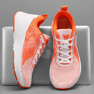 大码宽楦鞋男女夏季单网透气超轻软底加肥加高宽头宽脚运动跑步鞋