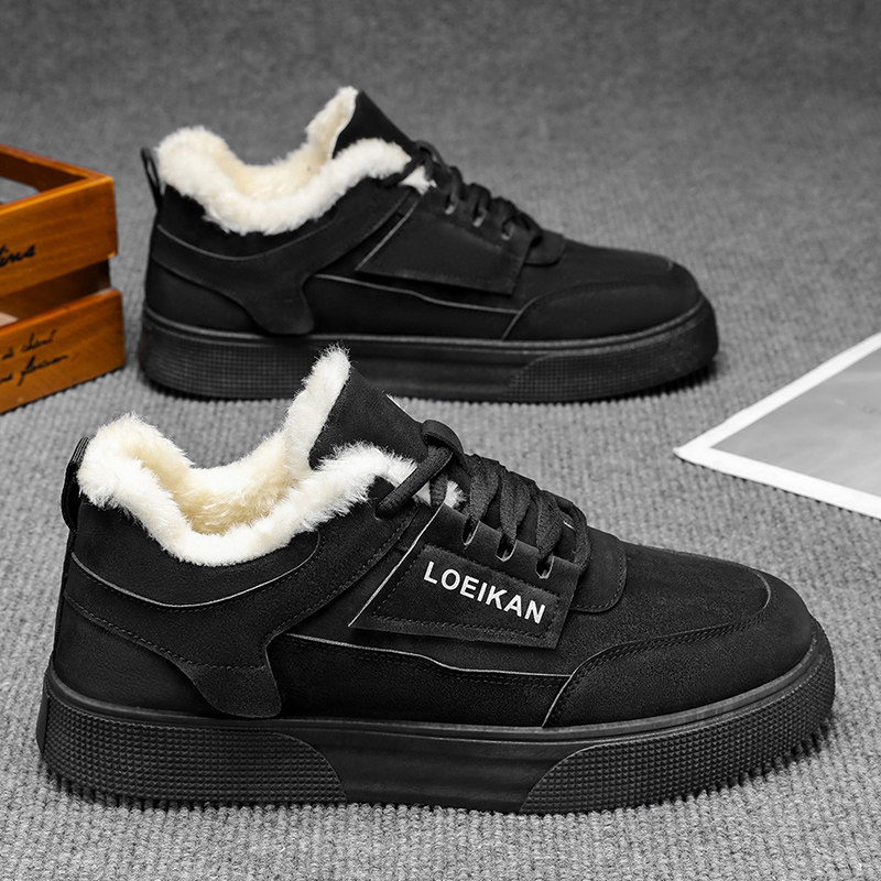 大码棉鞋冬季低帮防臭工作鞋加绒保暖大棉运动鞋48休闲黑色滑板鞋,流行男鞋,棉鞋,淘宝优惠券,粉丝福利购,淘宝优惠卷