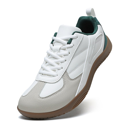 大码宽脚鞋拼色赤足德训鞋前掌加宽4E男女百搭防滑宽楦运动休闲鞋