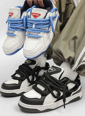 特大码男士板鞋2024秋季新款原创小众面包鞋47青少年休闲运动鞋48