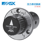 日本ASK压力表切换阀SV 旋转式 318 618 原装 液压配件 314 614
