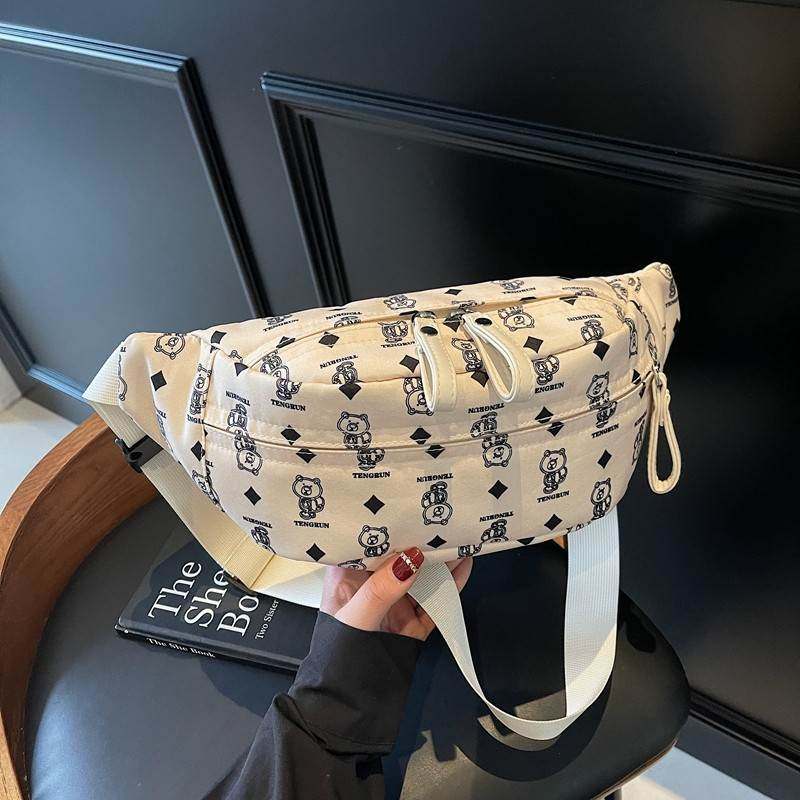 2025夏新款韩版时尚卡通胸包腰包百搭ins潮小众单肩斜挎包小包包,箱包皮具/热销女包/男包,胸包,淘宝优惠券,粉丝福利购,淘宝优惠卷