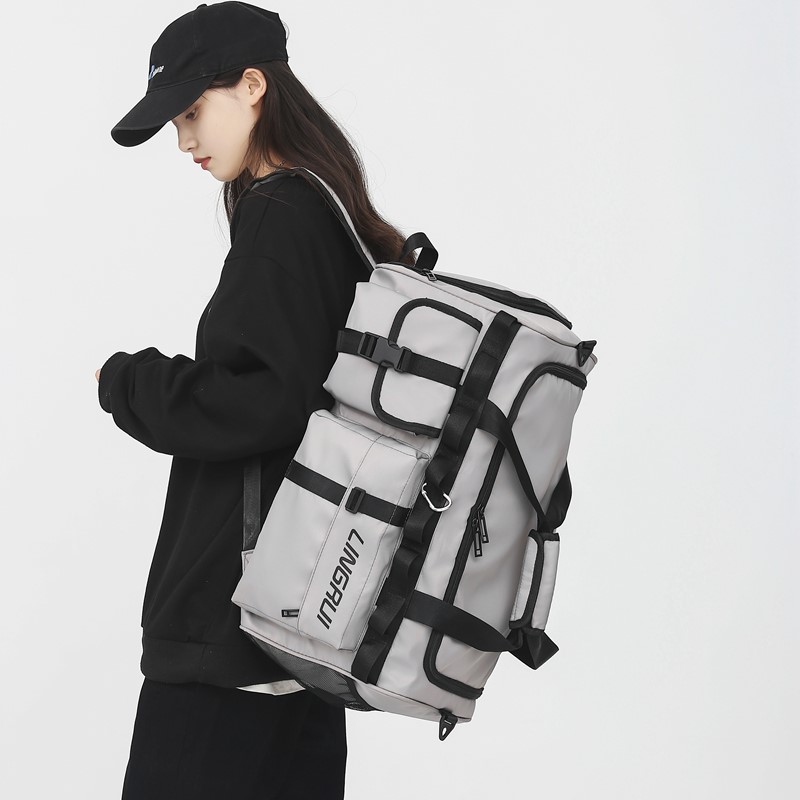 双肩背包女旅行包男书包行李运动健身包轻便手提大容量待产收纳袋