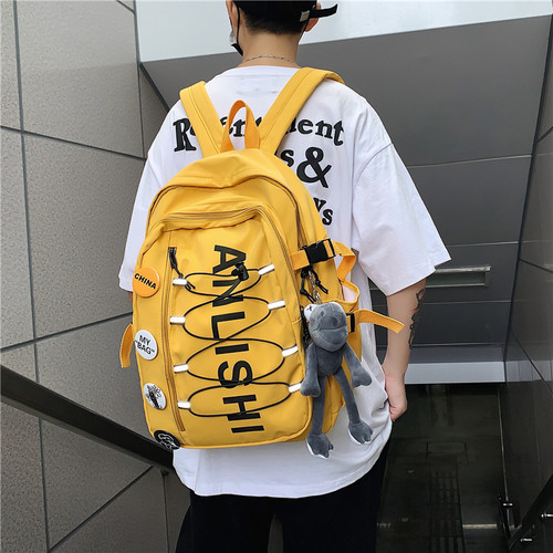 书包男高中初中生中学生大容量双肩包ins潮酷背包男大学生背包女