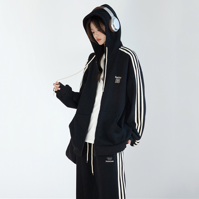 【美式ootd】卫衣卫裤两件套宽松