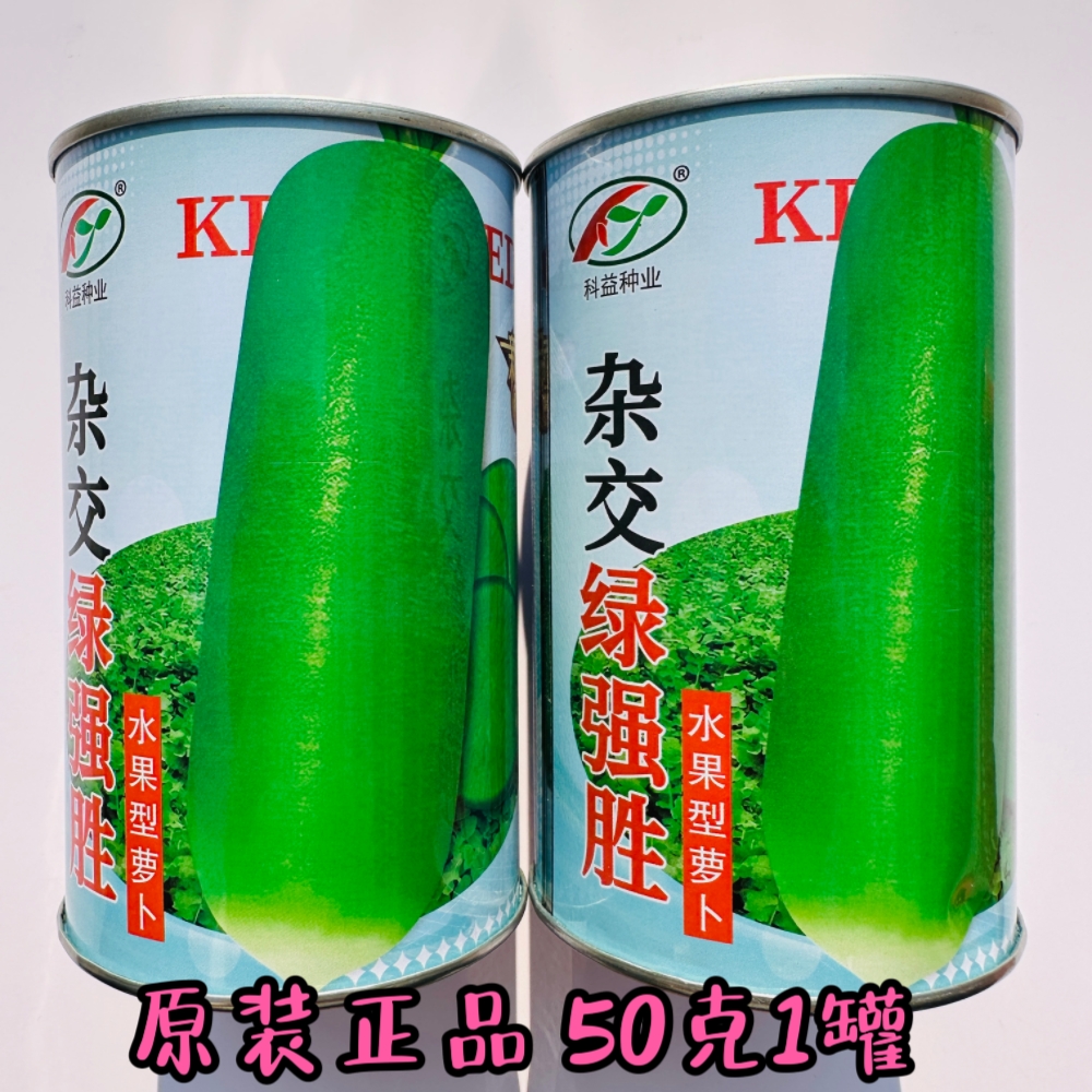 杂交绿强胜水果青萝卜种子秋播生吃脆嫩皮薄青皮青肉罗卜蔬菜种子