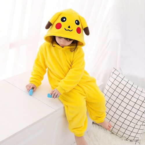 万圣节儿童cos服皮卡丘玩偶服装3