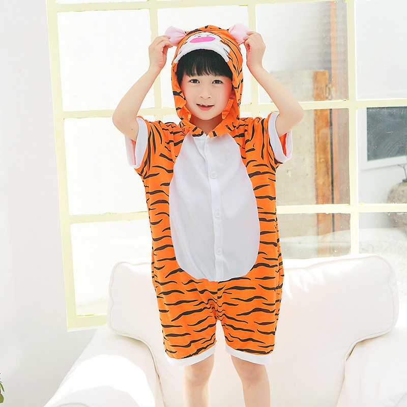 儿童cos服跳跳虎玩偶服装幼儿园睡衣派对小老虎演出服宝宝连体衣4