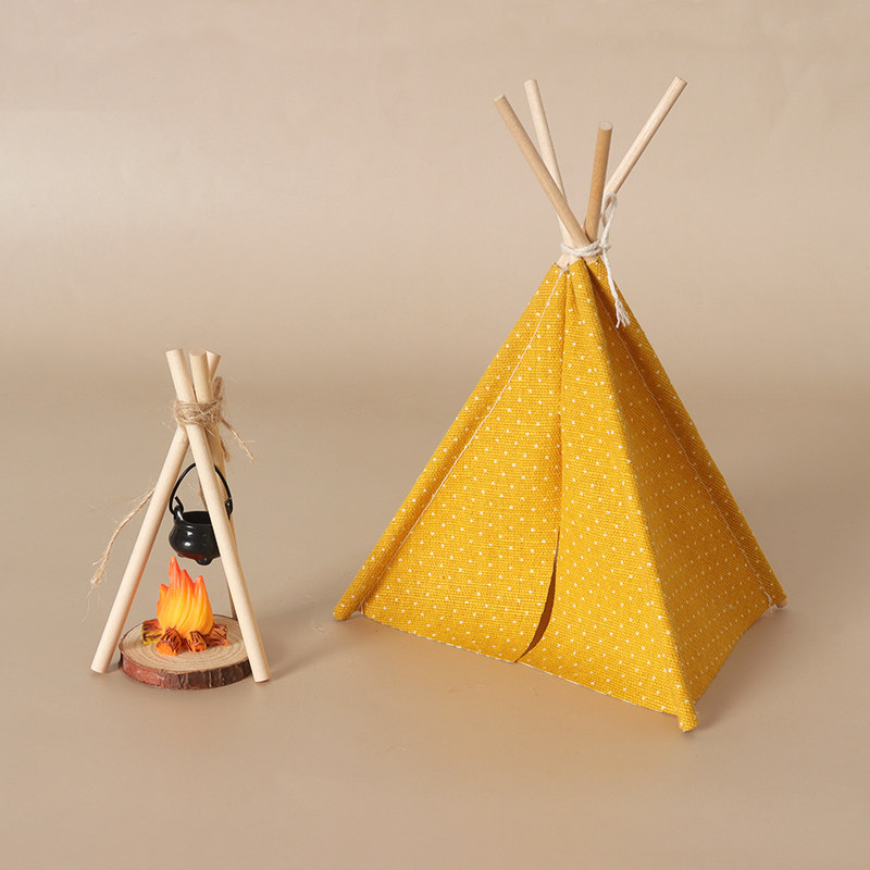 微缩娃屋帐篷模型 迷你小帐篷吊炉 户外场景拍照道具游戏屋玩具OB,玩具/童车/益智/积木/模型,娃娃/配件/着替,淘宝优惠券,粉丝福利购,淘宝优惠卷