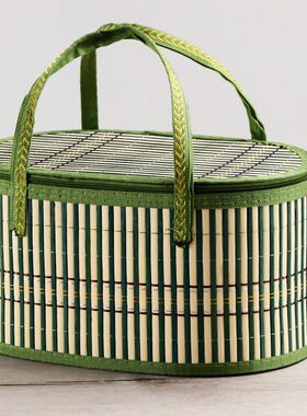 竹篮礼盒 端午节粽子包装盒 中秋螃蟹月饼礼品盒鸡蛋土特产