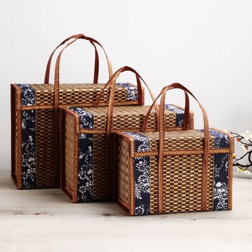 竹篮空礼品盒子粽子包装盒