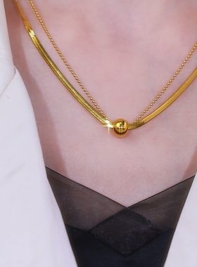 幸运圆球项链女2025年新款