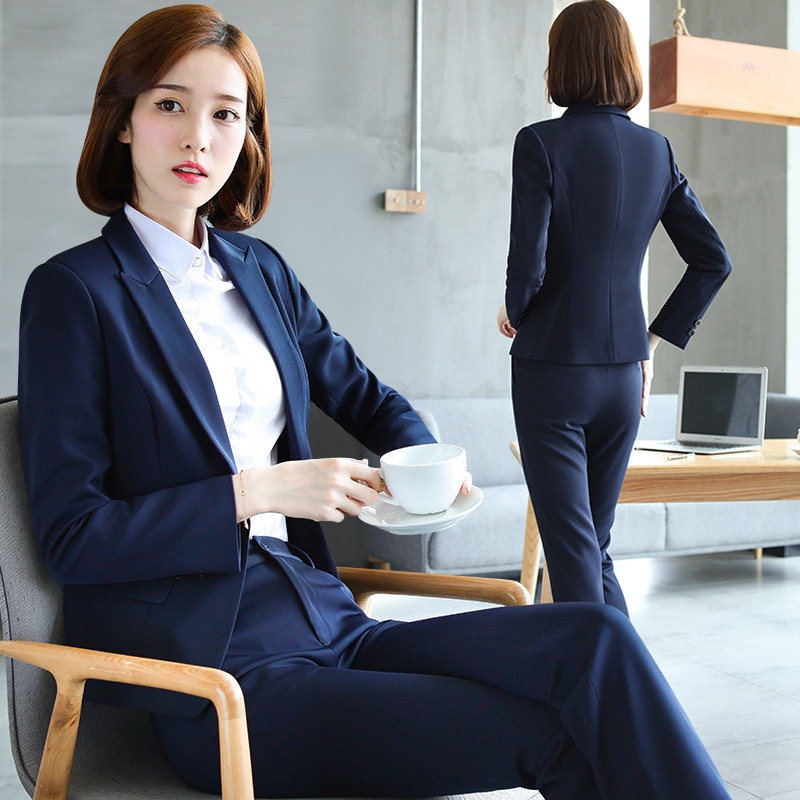 小西装职业装女装套装2019新款时尚夏季工装女士西服正装工作服女在类目 女装/女士精品, 套装/学生校服/工作制服, 职业女裤套装中 - 来自Buy2taobao.com提供专业的淘宝代购服务