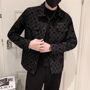 男士外套春秋季2023新款潮牌痞帅炸街翻领夹克高级感男装休闲上衣
