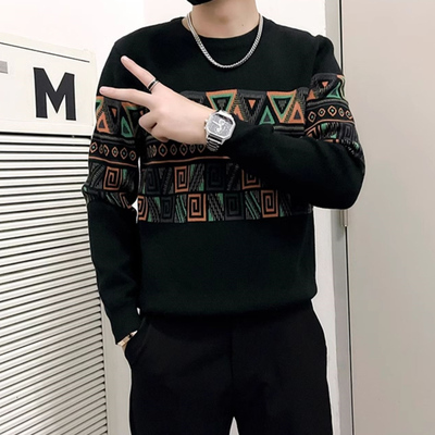 2025新款男士针织衫冬季保暖毛衣