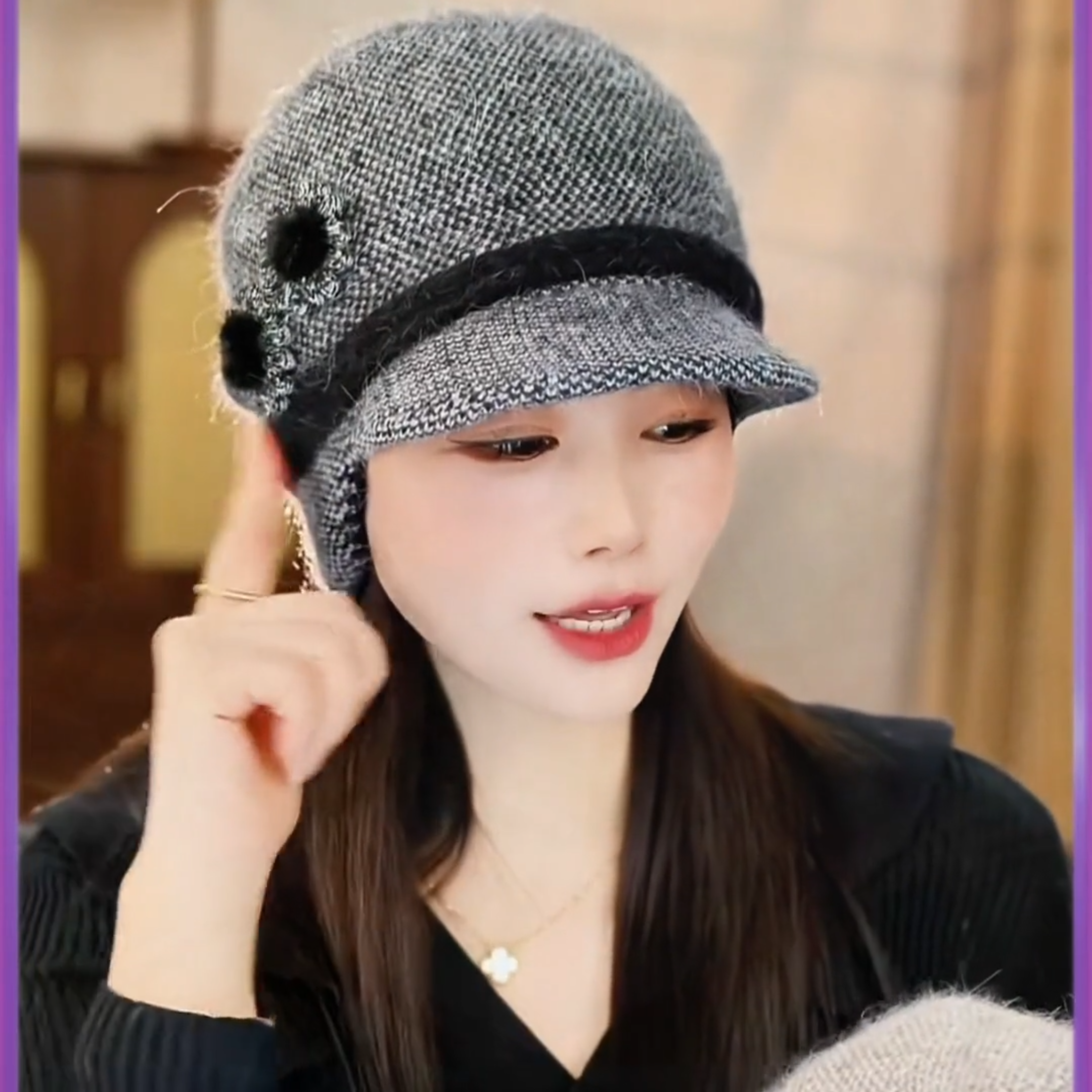 2026新款中老年人帽子女冬季奶奶针织兔毛线保暖妈妈帽围脖套装,服饰配件/皮带/帽子/围巾,中老年服配,淘宝优惠券,粉丝福利购,淘宝优惠卷