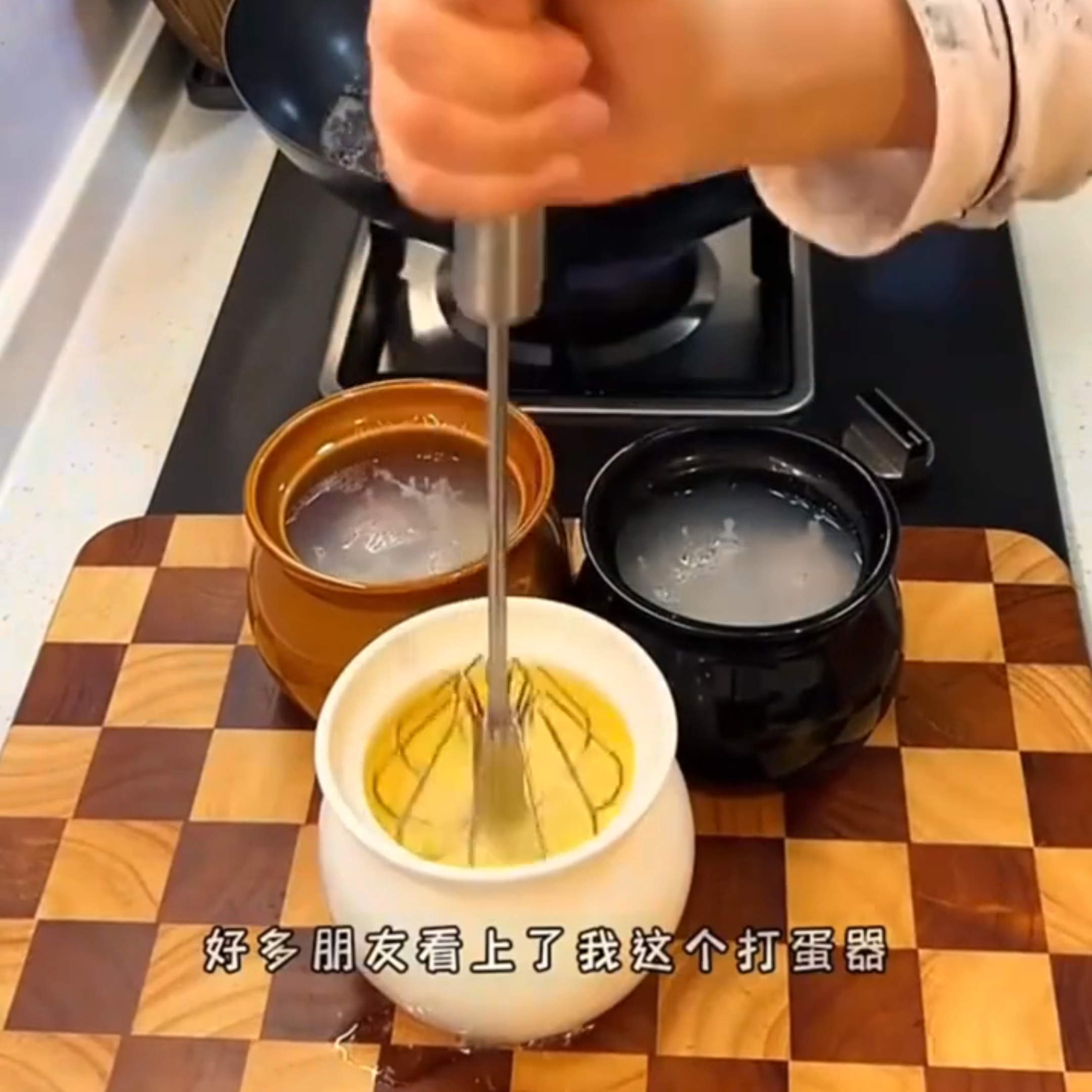 打蛋器电动跨境家用不锈钢半自动按压旋转手动搅蛋器奶油手持工具