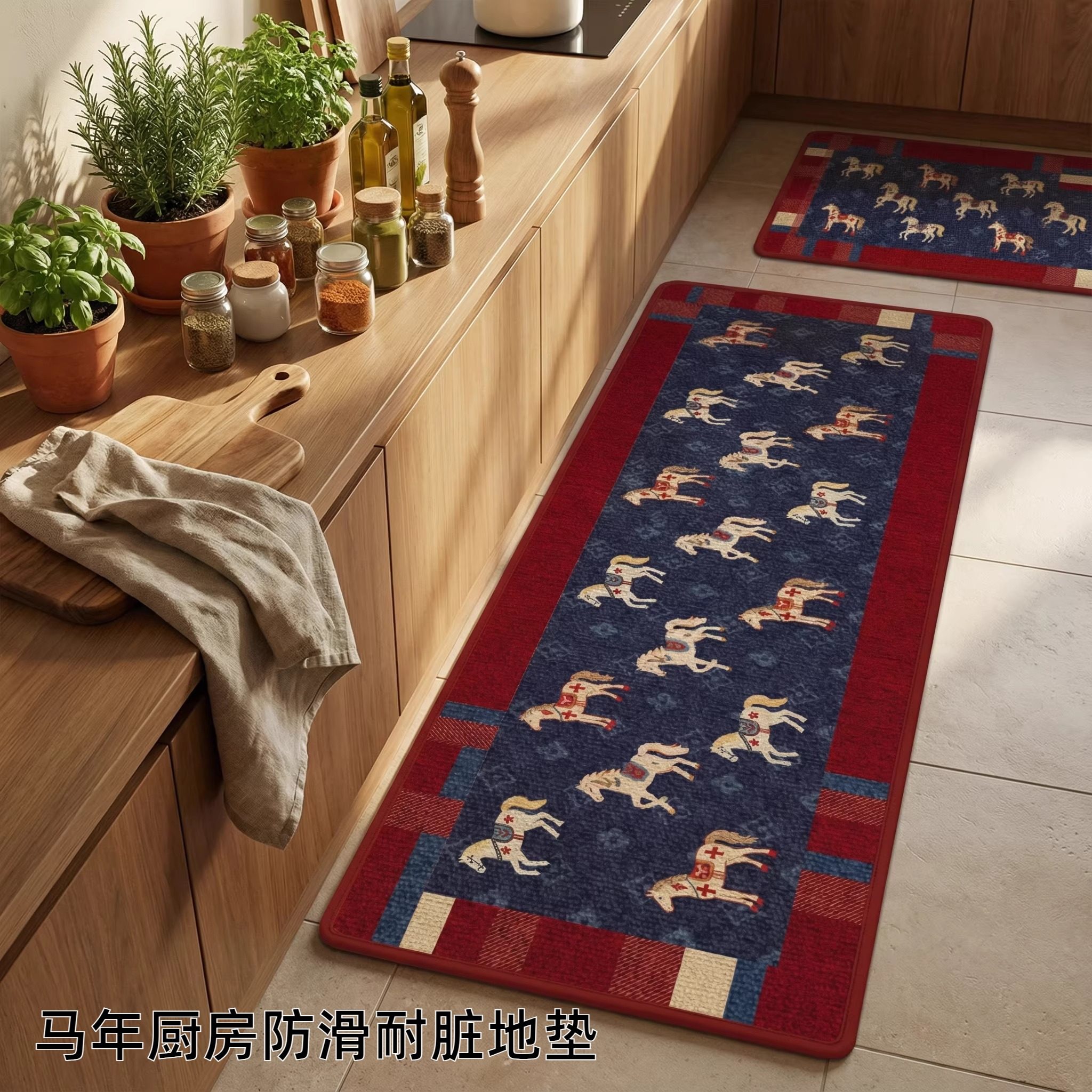 马年新款厨房地垫吸水吸油长条专用地毯门垫防滑防油耐脏脚垫,居家布艺,厨房地垫,淘宝优惠券,粉丝福利购,淘宝优惠卷