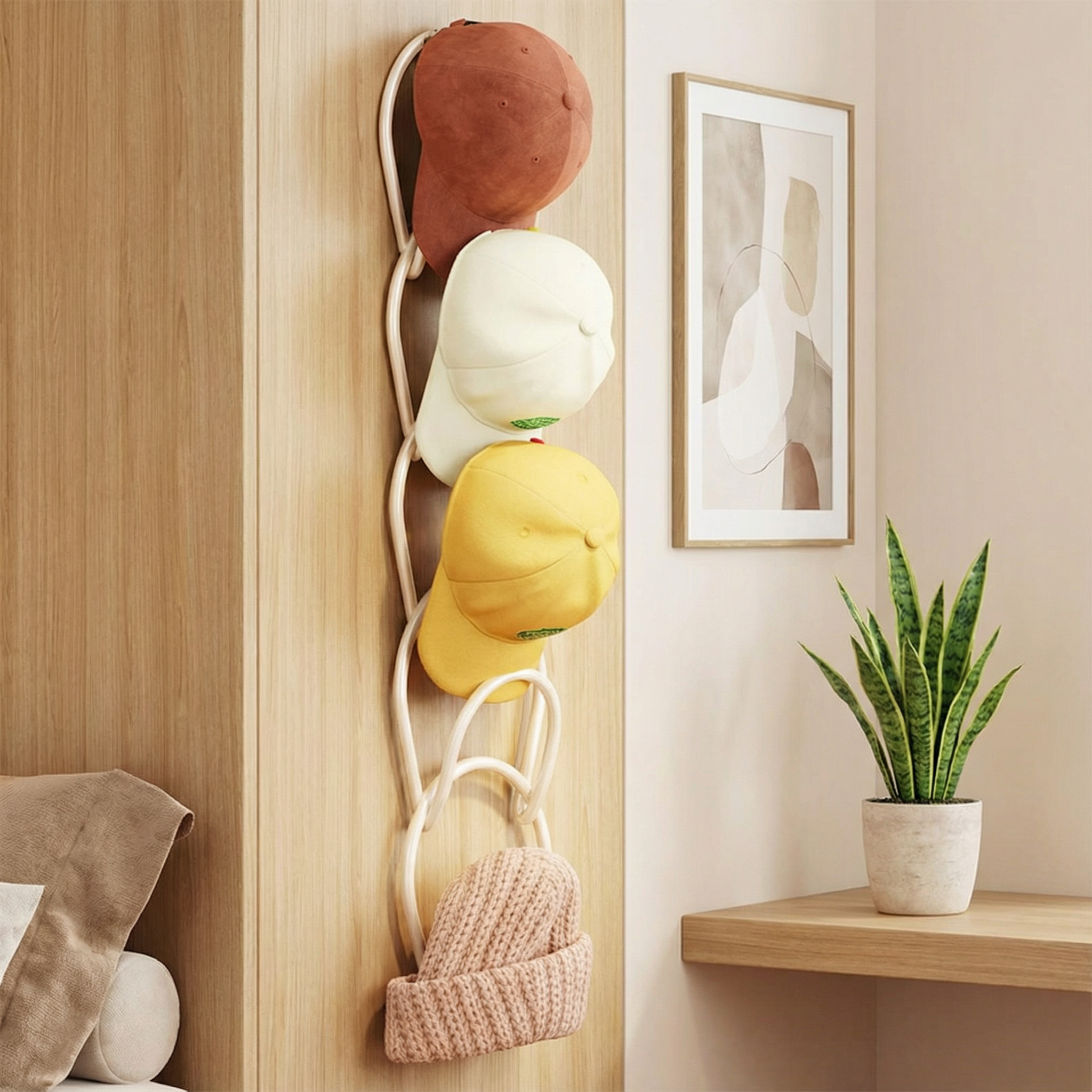 帽子收纳吸盘宿舍挂钩子免打孔