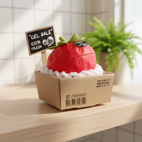 草莓香膏固体车载香薰摆件厕所