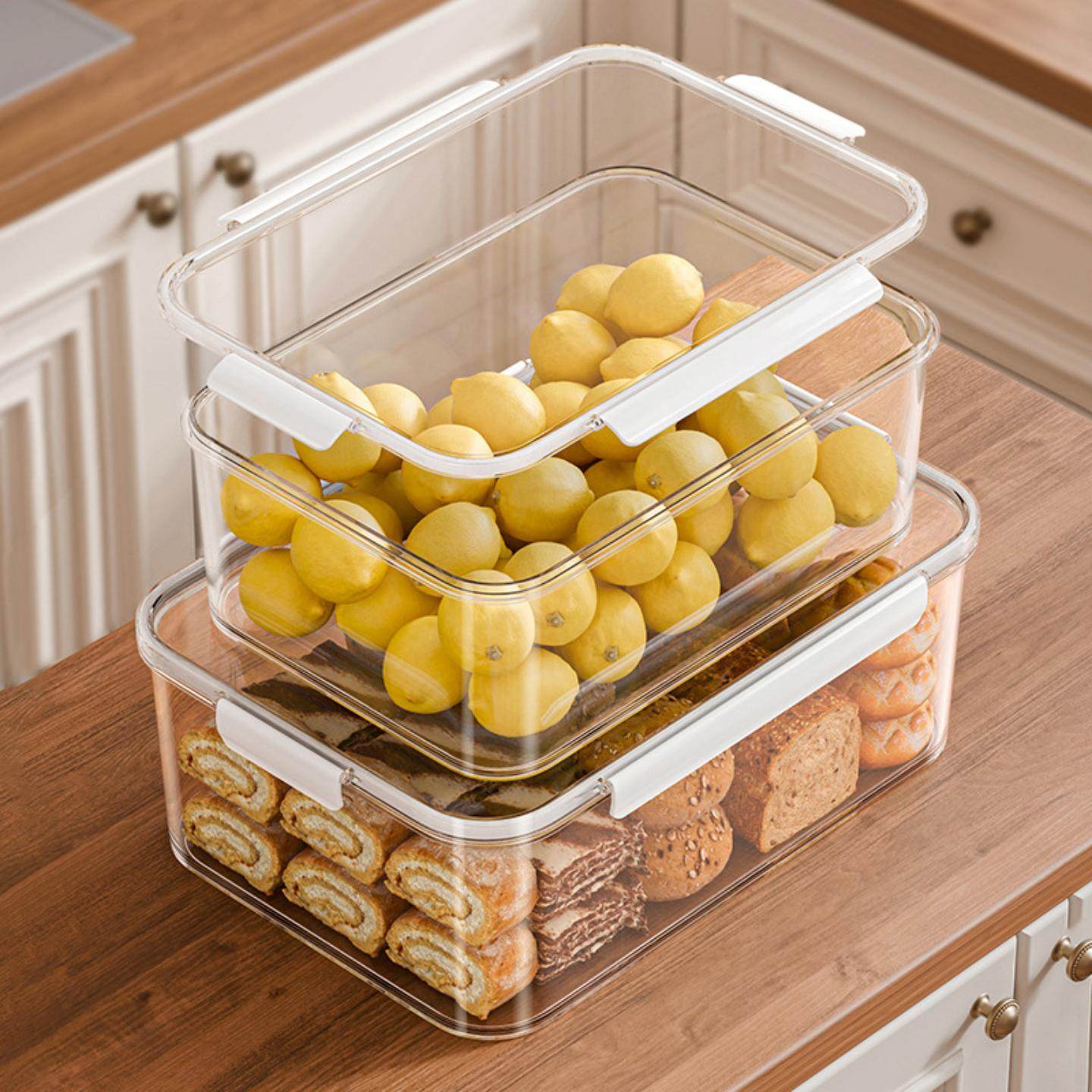 【直播专享】奶油风冰箱保鲜盒日式食品冷冻密封食品级塑料收纳盒,餐饮具,保鲜盒,淘宝优惠券,粉丝福利购,淘宝优惠卷