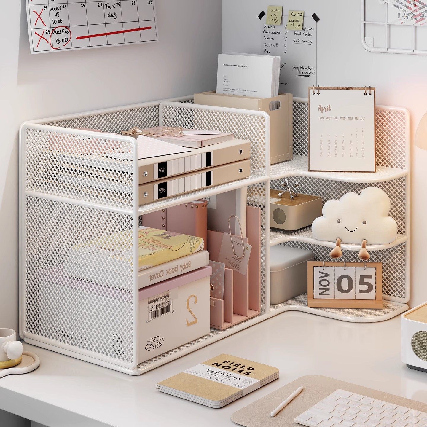 桌面书架置物架家用卧室客厅学生简易转角收纳储物柜办公室小书柜,收纳整理,书桌收纳置物架,淘宝优惠券,粉丝福利购,淘宝优惠卷