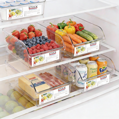 厨房冰箱透明食品级抽屉式收纳盒