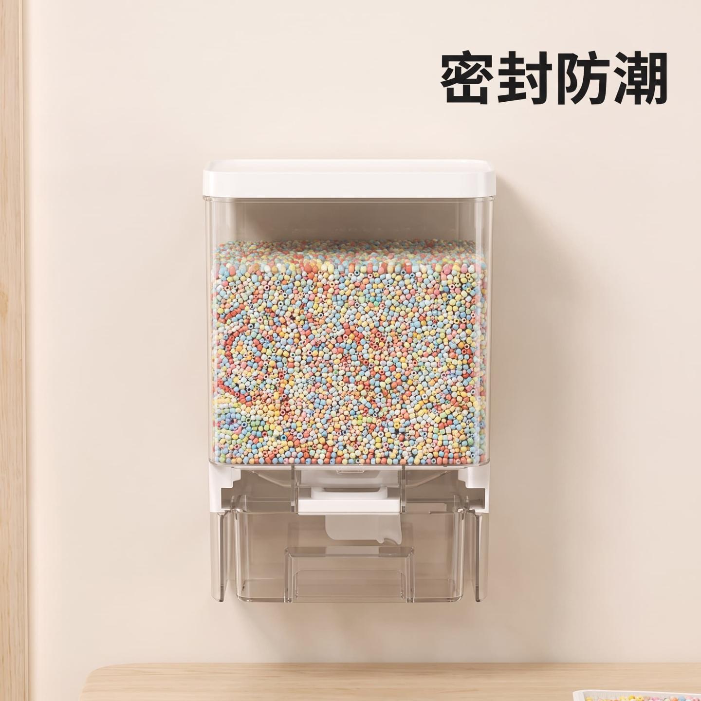 拼豆专用收纳盒用免打孔壁挂式透明分装盒塑料整理储物罐防潮盒