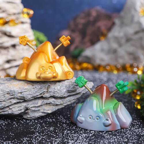 金山银山靠山创意弹簧可爱树脂