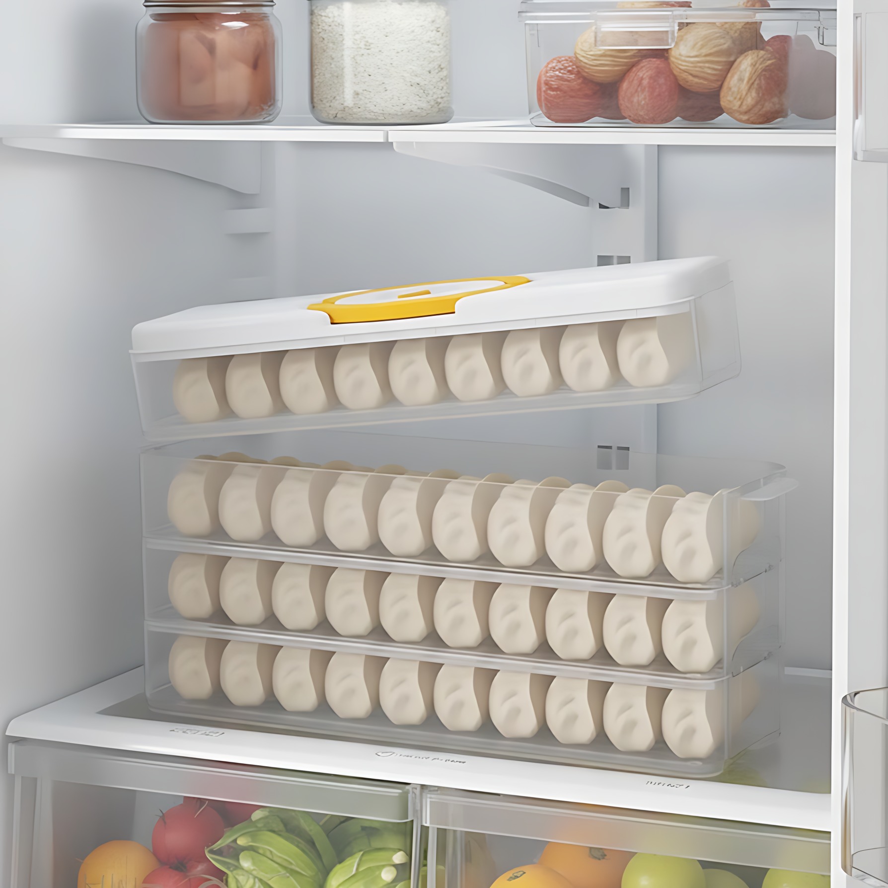 年新款饺子盒家用厨房食品级冰箱