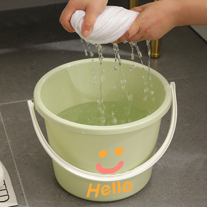 带盖水桶加厚耐摔桶盆套装