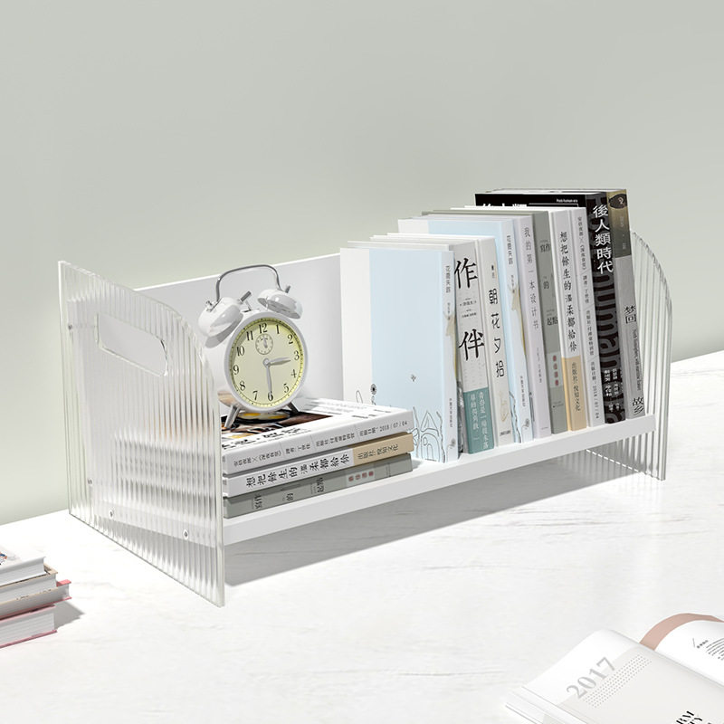 书架桌面书桌书本收纳置物架办公桌上储物柜儿童简易小书柜子