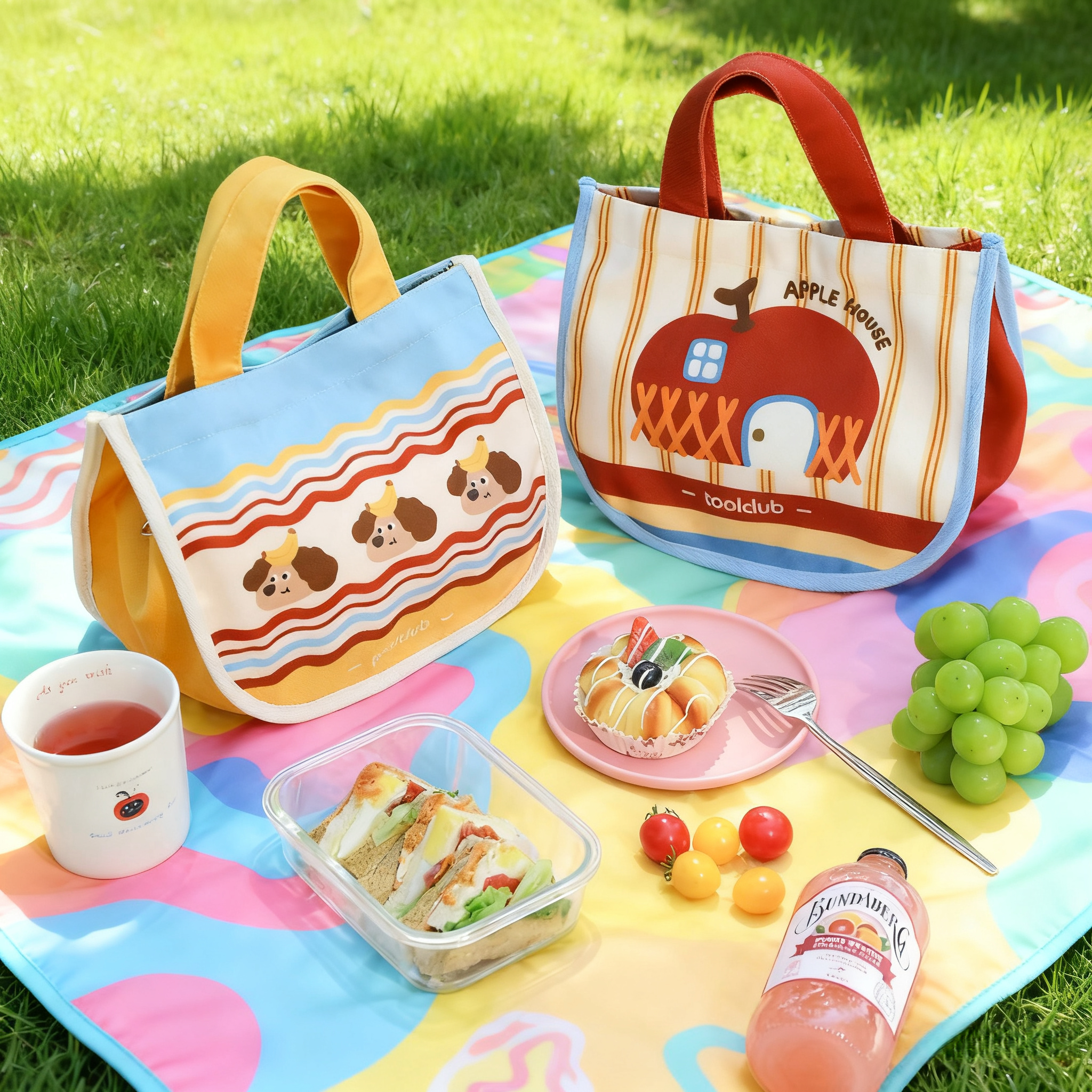 饭盒袋手提袋子便当包大容量防水