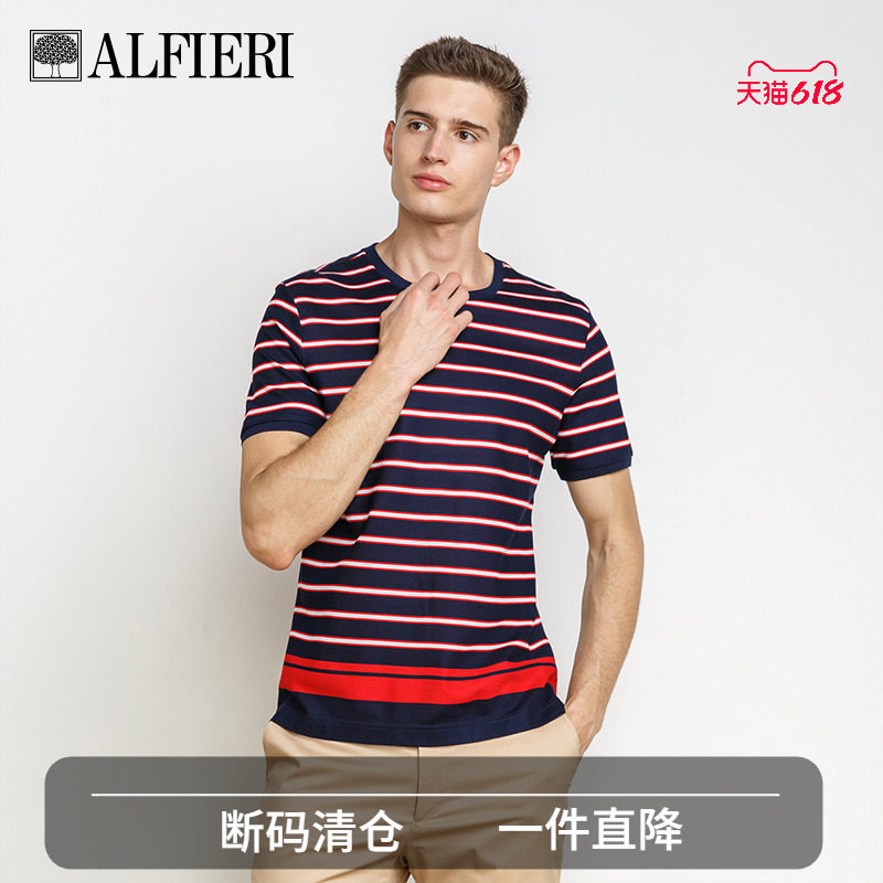 丝光棉Alfieri短袖休闲t恤图片