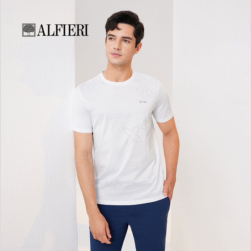艾法利男士短袖圆领T恤