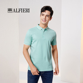 POLO衫 Alfieri艾法利2024春夏款 100%棉面料透气吸湿舒适休闲短袖