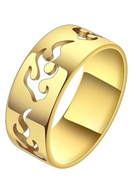 不锈钢火焰情侣戒指 火焰配对戒指饰品 火焰承诺戒指指环