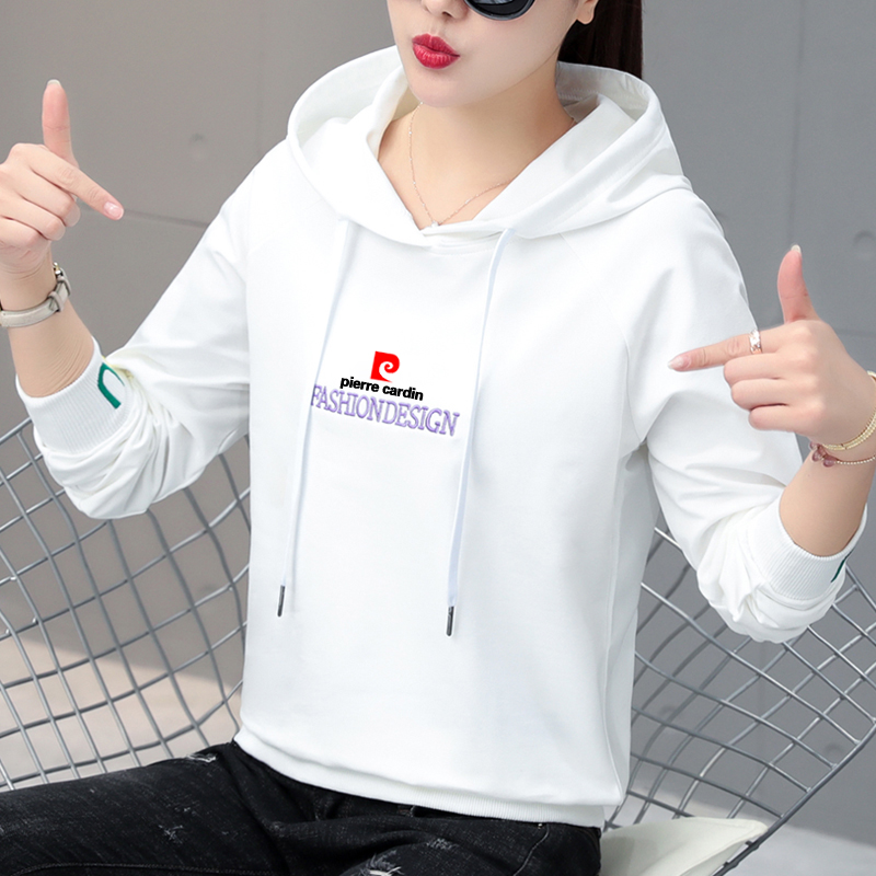 皮尔卡丹春装卫衣女款2025新款爆款女连帽薄款女士外套带帽上衣潮