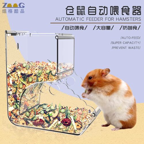 贝松仓鼠喂食器大容量防抛食自动