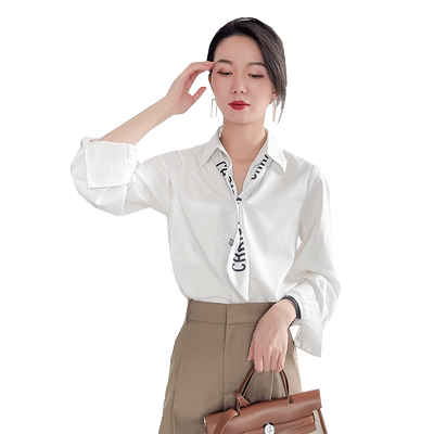 基础款简约百搭风白色衬衫