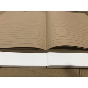 【苍南本子】3本线装平摊70克B5 空白|牛皮纸横线内页不洇不透
