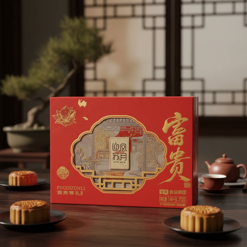 正宗华美月饼礼盒装送礼广式双蛋月饼