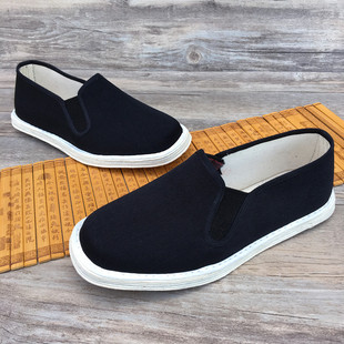 手工布底開車鞋 千層底布鞋 男老北京黑色工作鞋 春秋單鞋 夏 透氣男鞋