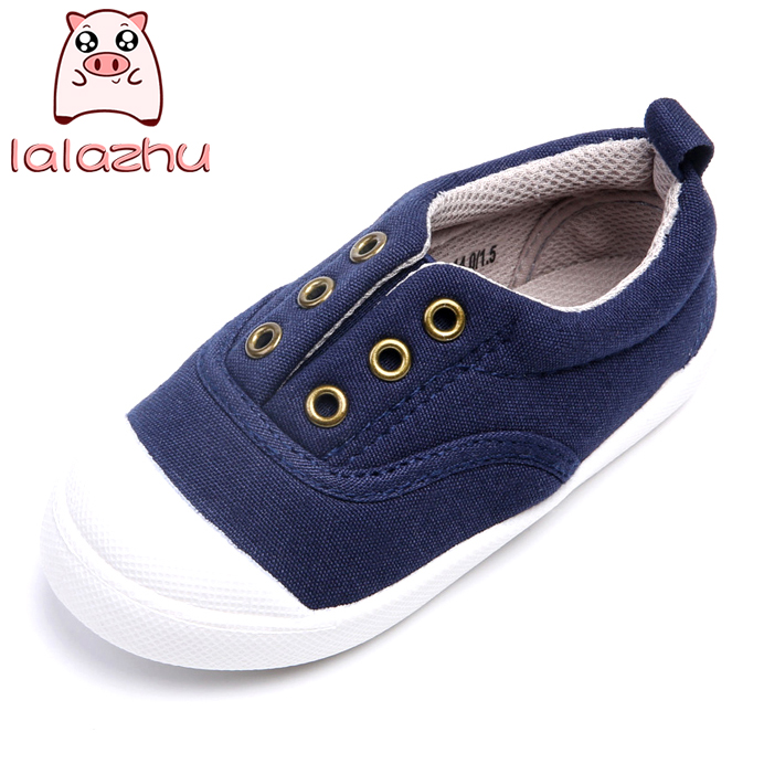 Chaussures de tennis enfants en toile suture de voiture pour printemps - semelle plastique - Ref 987848 Image 2