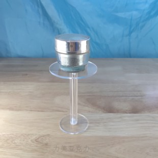 亚克力圆形展示架透明手办粘土人盲盒架化妆品香水小件首饰陈列架