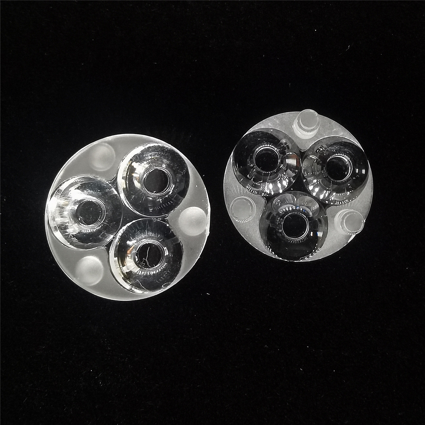 3535手电筒2835亚克力圆形透明三连体聚光装饰配件LED透镜,电子元器件市场,LED透镜,淘宝优惠券,粉丝福利购,淘宝优惠卷